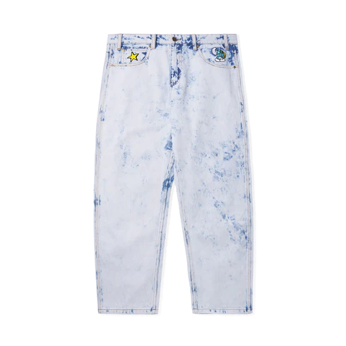 Butter Goods x The Smurfs – Harmony Bleach Dye Indigo Denim Pants ...